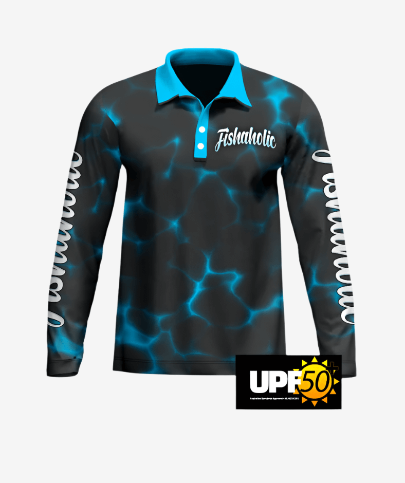 Fishaholic Long Sleeve Polo