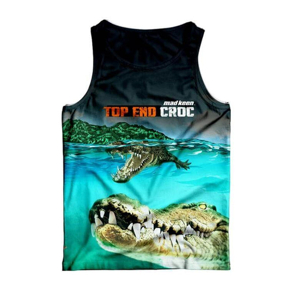 Top End Croc Singlet Deal - Mad Keen Fishing