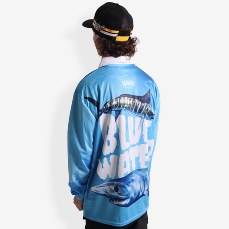 Blue Water Long Sleeve Polo