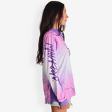 Fish Like A Girl Purple Long Sleeve