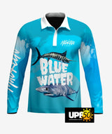 Blue Water Long Sleeve Polo