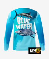 Blue Water Long Sleeve Polo