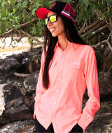 Bushman Elite - Pink Long Sleeve Polo