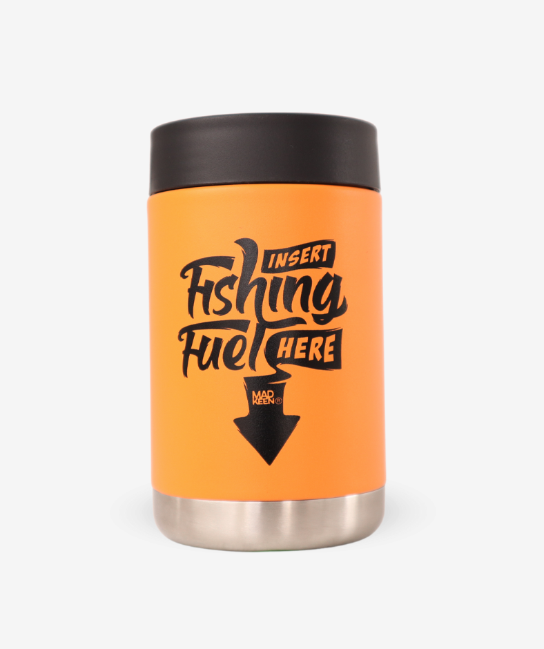 "Limited Edition" Cracka Tinnie - Insert Fishing Fuel - Orange 14 Oz