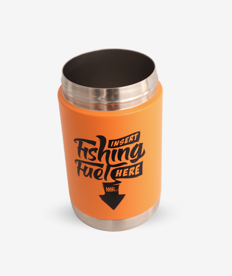 "Limited Edition" Cracka Tinnie - Insert Fishing Fuel - Orange 14 Oz