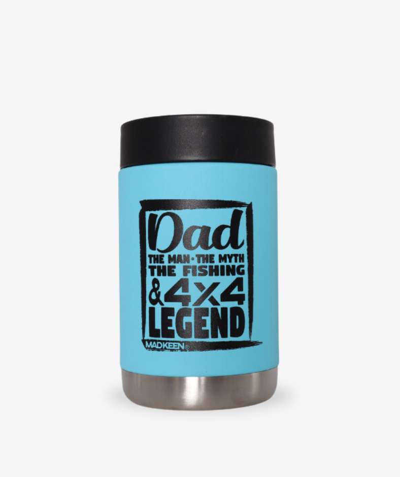 "Limited Edition" Cracka Tinnie - Dad The Myth - Blue 14 Oz