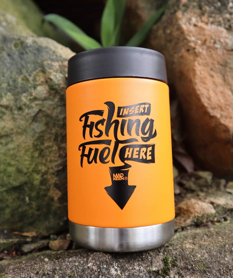 "Limited Edition" Cracka Tinnie - Insert Fishing Fuel - Orange 14 Oz