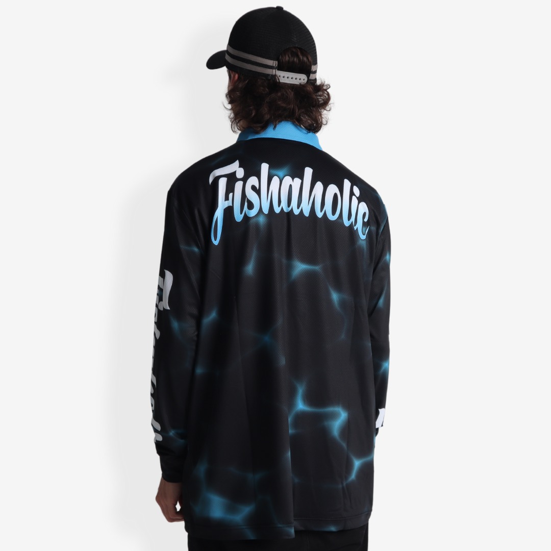 Fishaholic Long Sleeve Polo