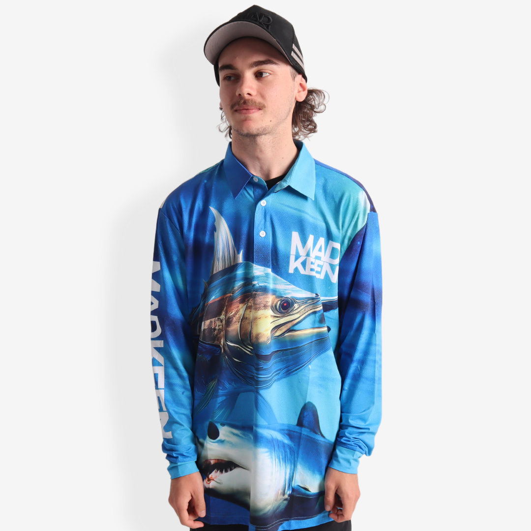 Blue Water Long Sleeve Polo