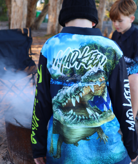 Top End Croc 22 Kids Long Sleeve Fishing Shirts