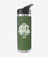 Quarter-Dinger - Khaki "Sh#t Happens" 18 Oz